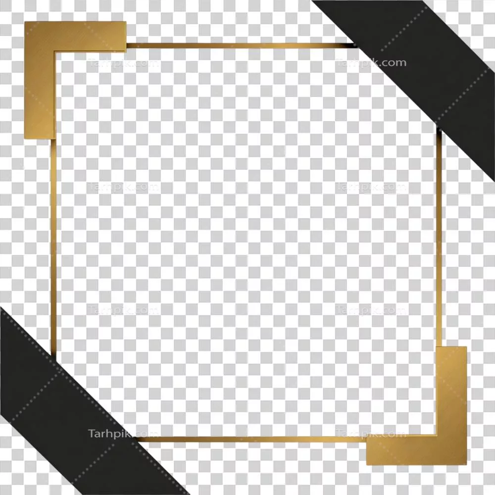 قاب طلایی با حاشیه‌های مشکی؛ گزینه‌ای شیک برای دیوارهای شما