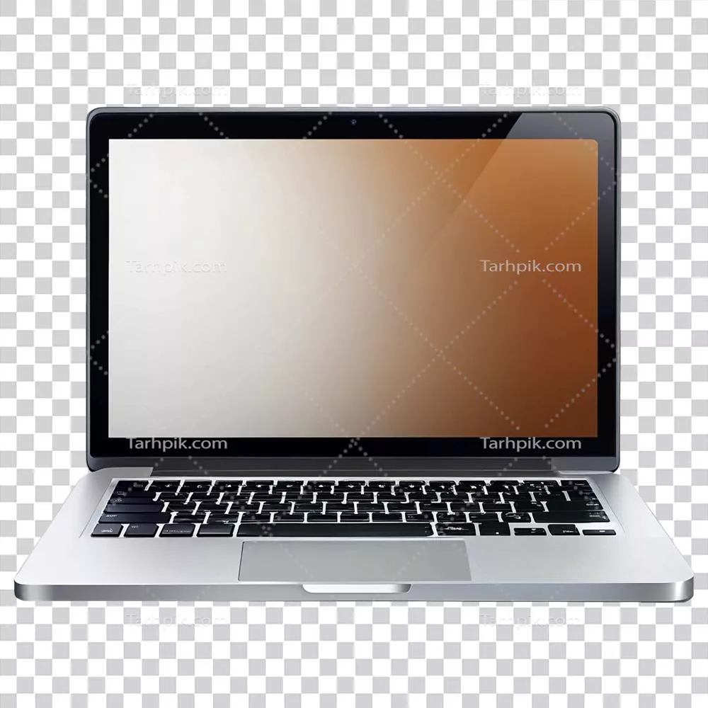 لپتاپ کامپیوتری با پسزمینه قهوهای زیبا و خاص