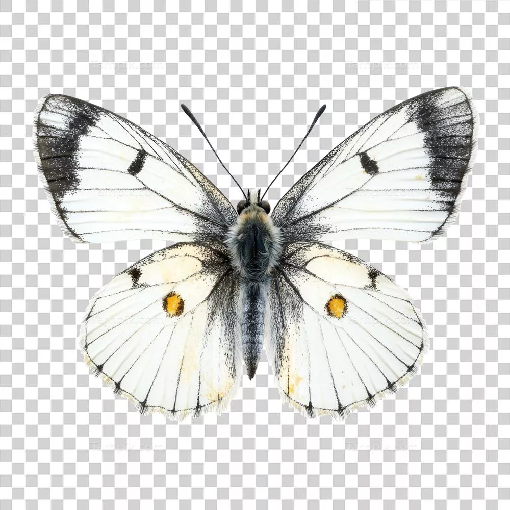 پروانه انطوکارس کاردامینس بر روی پس زمینه شفاف با نور درخشان نشسته است