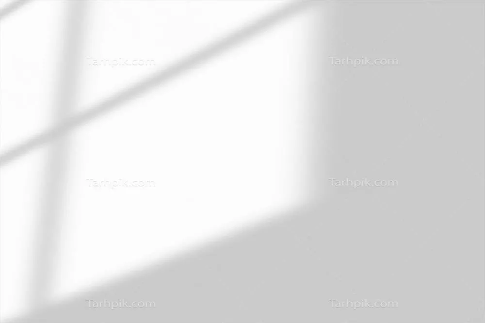 سایه پنجره بر روی دیوار سفید: تأثیرات بصری نور و فضا