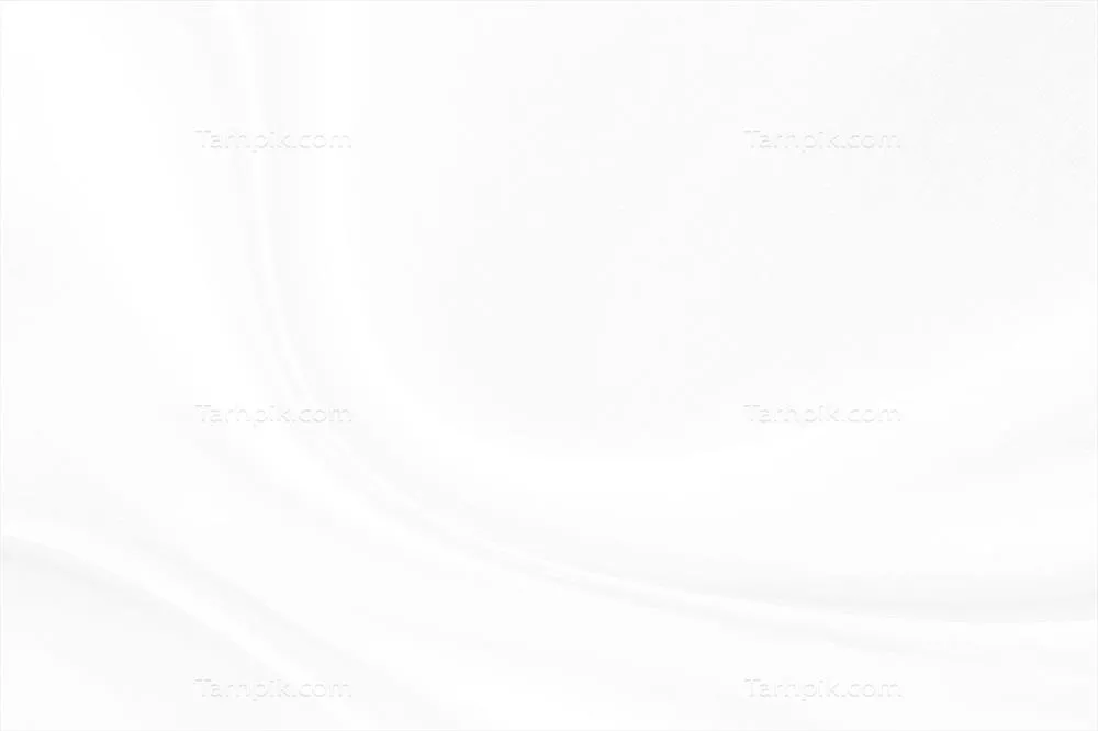پسزمینه بافت پارچه سفید انتزاعی با موجهای نرم در طراحی