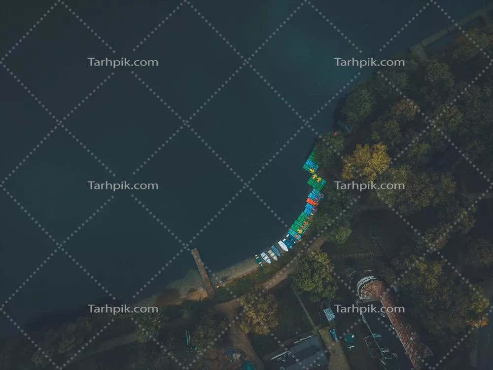 مناظر هوایی از ترakai لیتوانی با استفاده از پهپاد در کیفیت عالی