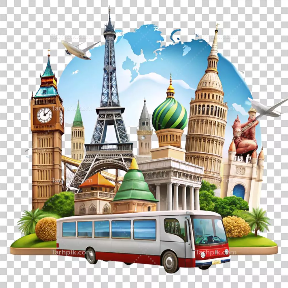مجموعه جامع از بناهای مشهور جهان با امکان گردشگری با اتوبوس مخصوص