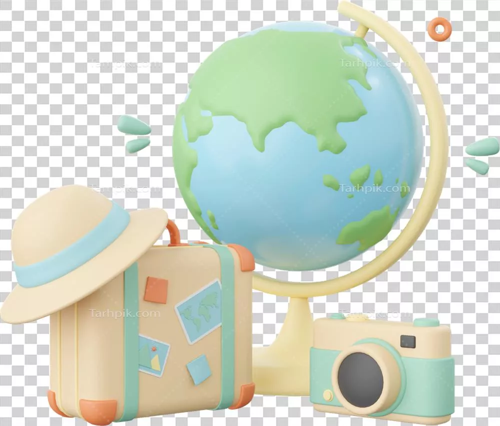 تصویری سهبعدی از ضروریات سفر برای کاوشگران و ماجراجویان