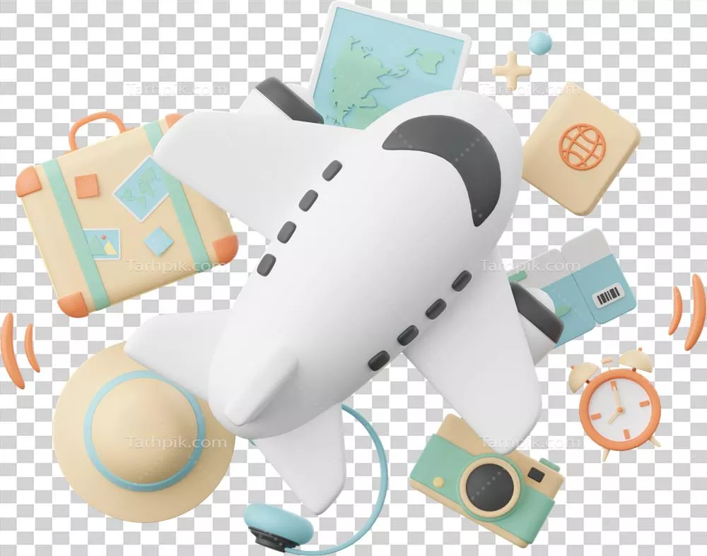 تصویری سهبعدی از ملزومات سفر برای تجربهای فراموشنشدنی