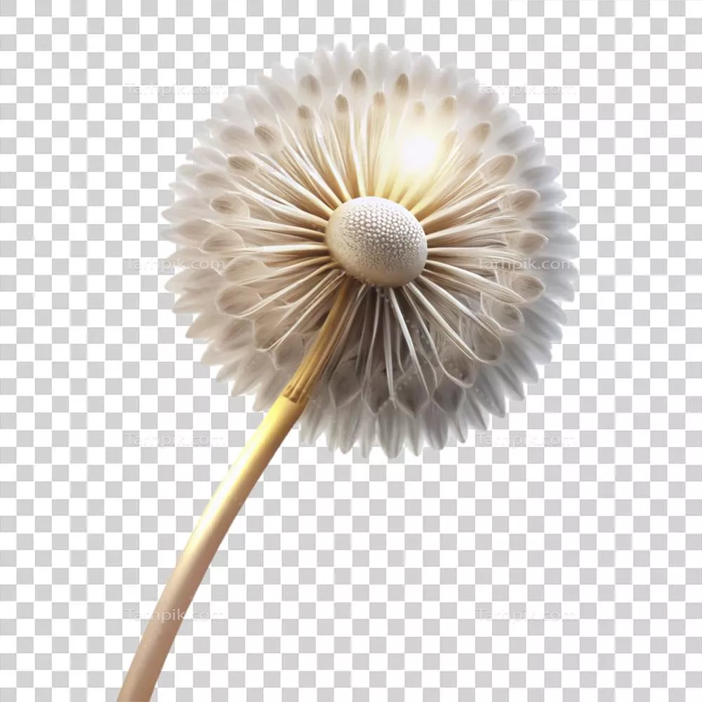 سرگرمی هنری: سر دانه‌ی زیبای تنها که به آرامی نورپردازی شده است