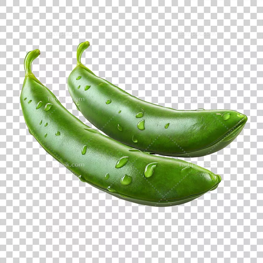 عکس نزدیک از نخود فرنگی تازه و شکر در استودیو برای تغذیه سالم