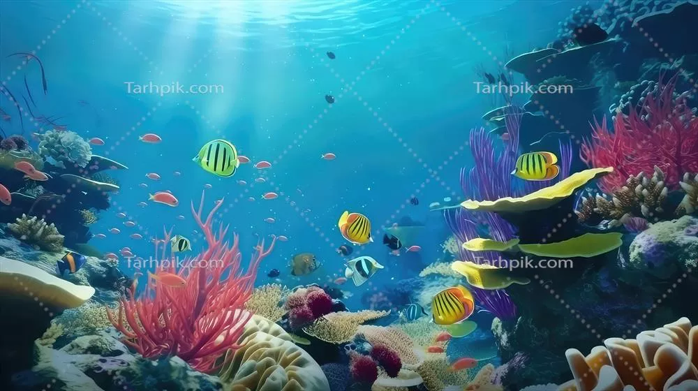 اکوسیستم رنگارنگ دنیای زیر آب: ماهی های گرمسیری و حیوانات دریایی