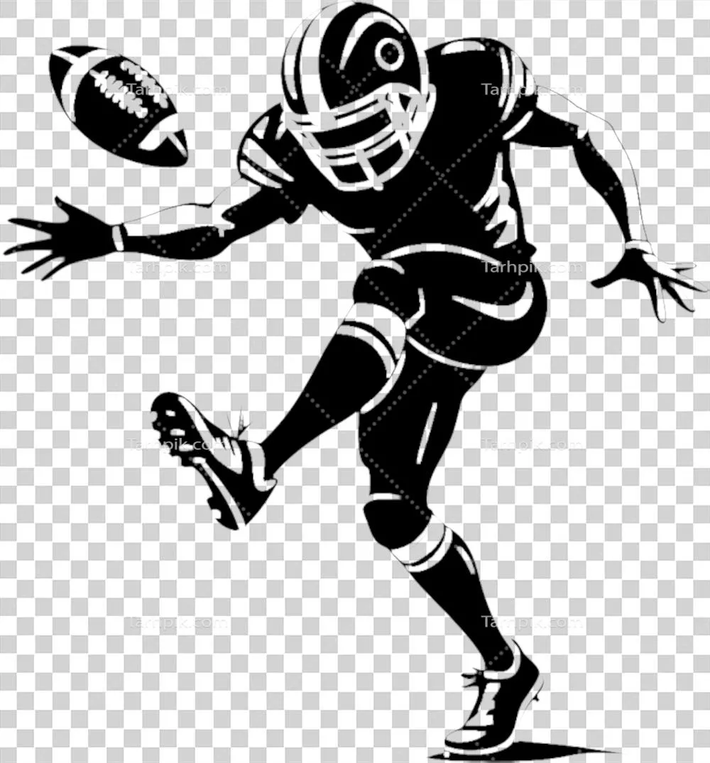 سایه‌نماهای قابل سفارشی‌سازی بازیکن فوتبال برای هنر و طراحی