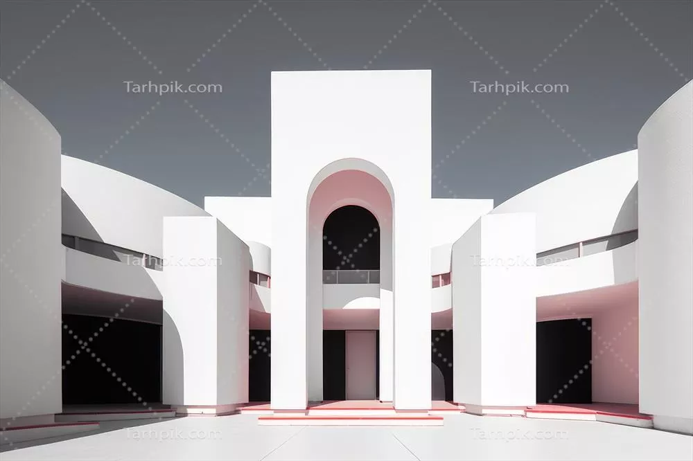 طراحی معماری مینیمالیستی فرازمینی با استفاده از هوش مصنوعی تولیدی