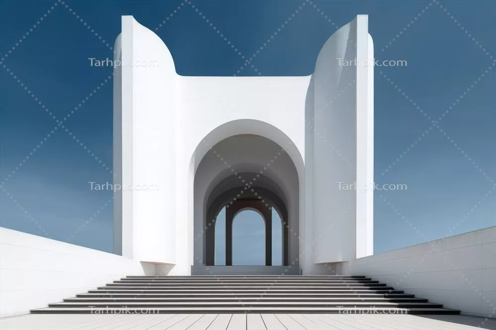 طراحی معماری مینیمالیستی فرازمینی با استفاده از هوش مصنوعی مولد