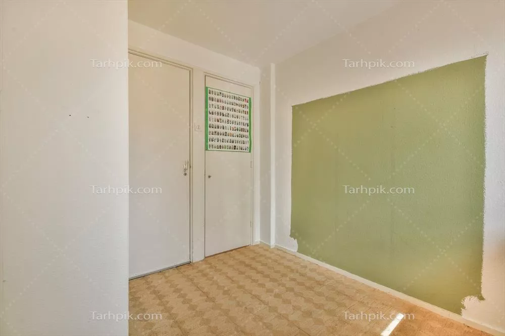 اتاقی با دیوار سبز و درب زیبا؛ تحولی طبیعی در دکوراسیون داخلی