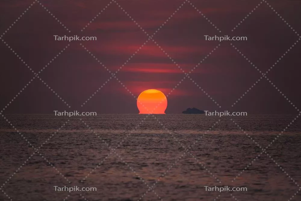 غروب زیبای خورشید در جزیره لیپ تایلند با مناظری خیرهکننده
