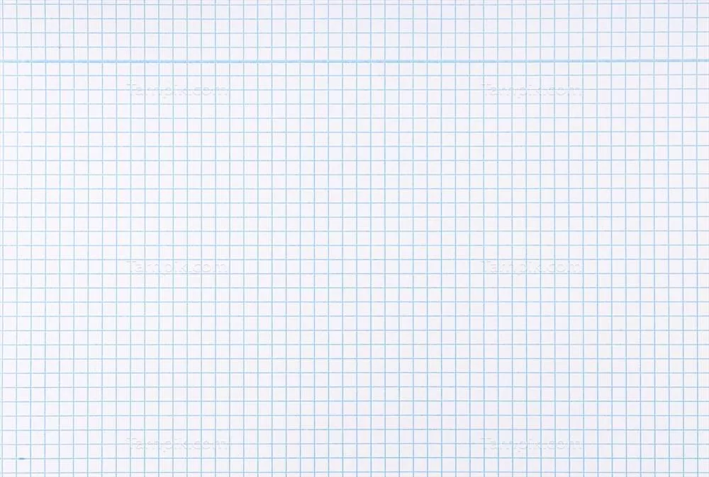 پسزمینه کاغذ گرافی خالی با بافت شبکهای و خطوط آبی در کل قاب