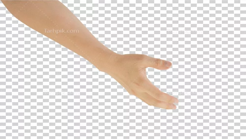 حرکت دست مرد به صورت جداگانه و ایزوله برای بیان احساسات و ارتباطات