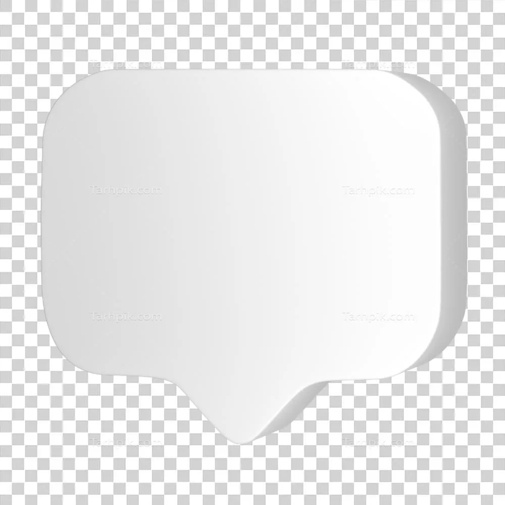 تصویر سهبعدی بالن پیام با طراحی جذاب و مدرن