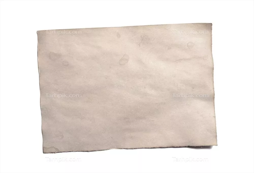 قطعه کاغذ قدیمی و فرسوده باستانی به عنوان دست‌نوشته یا پوست درخت