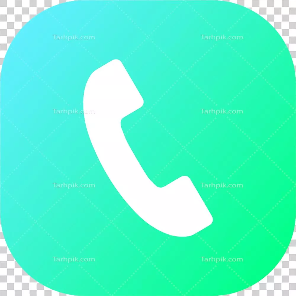 نماد تلفن و تماس - طراحی متریال و سبک مسطح