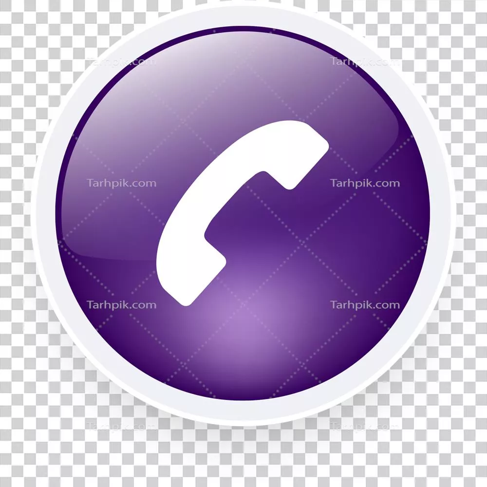 تصویر واقع‌گرایانه نماد تماس تلفنی و علامت‌های تلفن