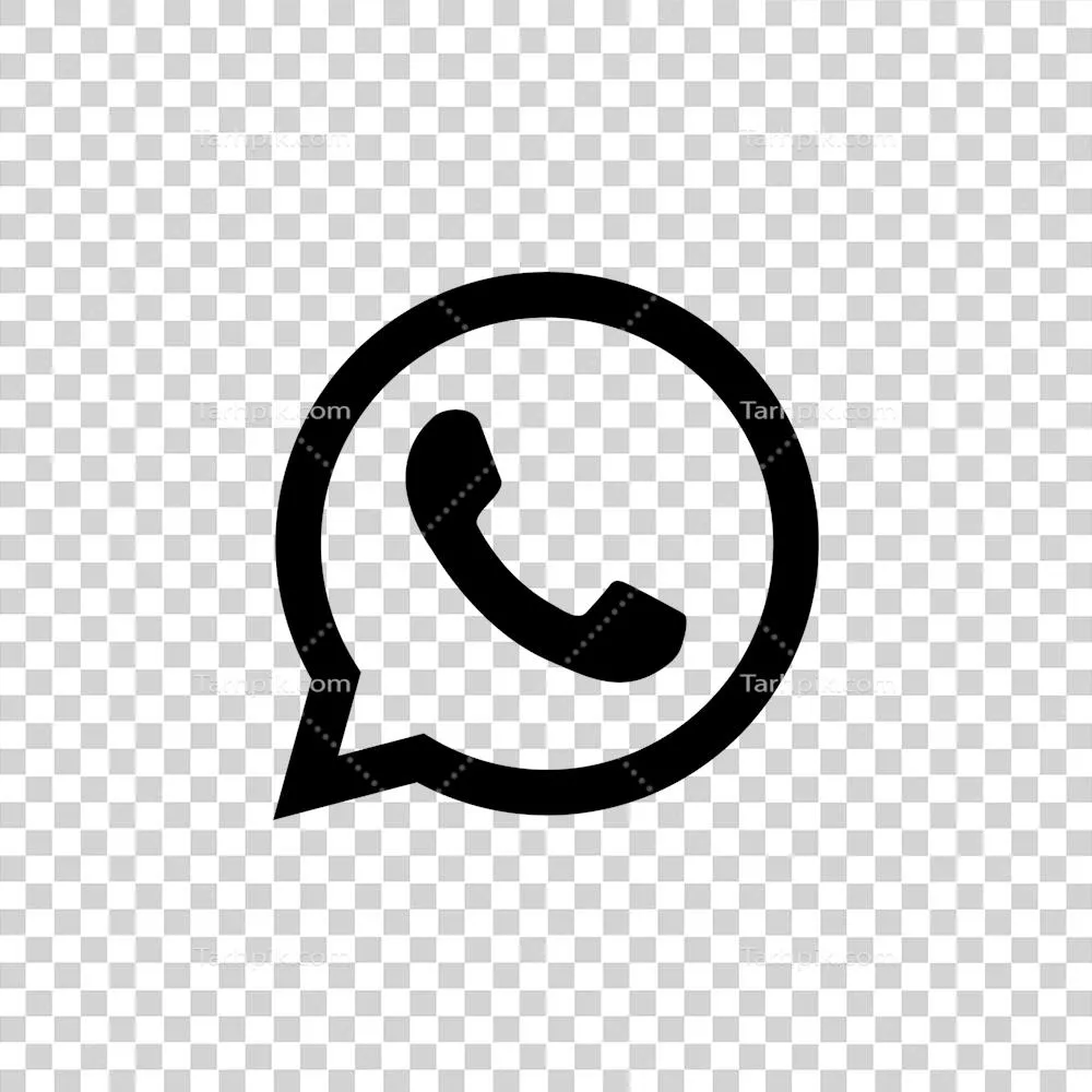 آیکون و لوگوی واتساپ با طراحی شفاف و مدرن به همراه جزئیات مناسب