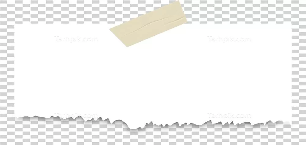 تصویری هنری از نوارهای کاغذی پاره شده سفید با جزئیات زیبا