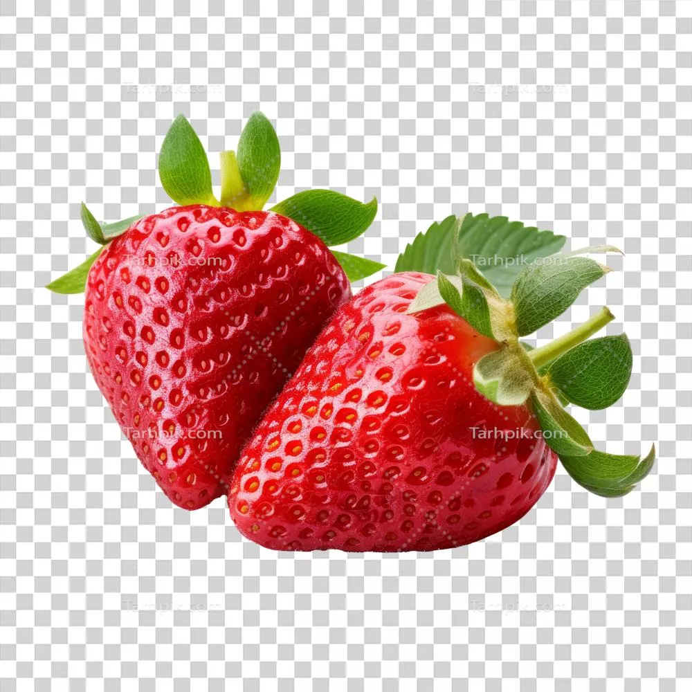 تصویر ایزوله توت فرنگی با استفاده از هوش مصنوعی و تکنیکهای تولیدی