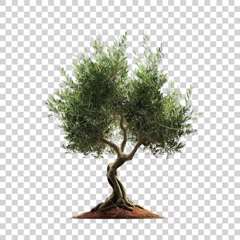 گیاهان استوایی تنها و درختان تابستانی در طبیعت گرمسیری