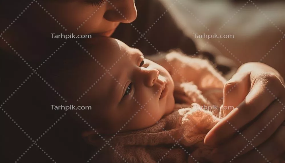 عشق یک مادر به فرزند دختر نوزادش: شادی خالص و پذیرش بی‌قید و شرط