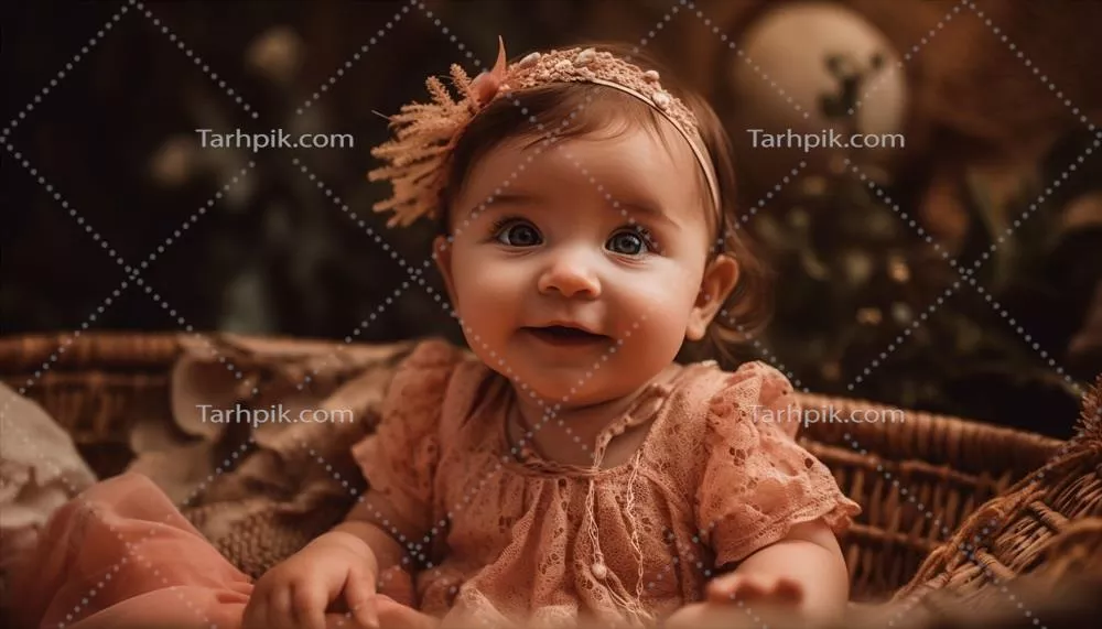 دختر بچه زیبا و خوشحال، مملو از شادی و معصومیت در طبیعت