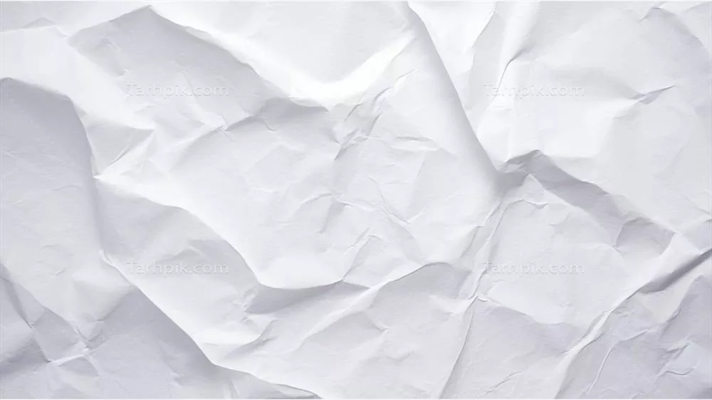 پس‌زمینه بافت سفید کاغذی که چین و چروک‌های قدیمی و فرسوده را نشان می‌دهد و با هوش مصنوعی ایجاد شده است