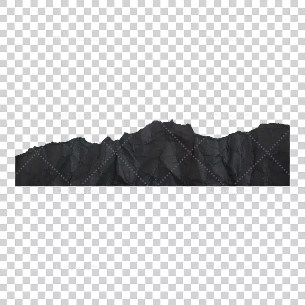 گوشه برش خورده کاغذ سیاه پاره شده با طراحی خلاقانه