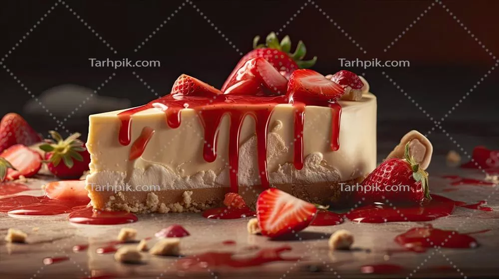 کیک تولد با توت‌فرنگی تازه و پاولووای میوه‌ای پخته شده – شگفتی‌های عصر حاضر