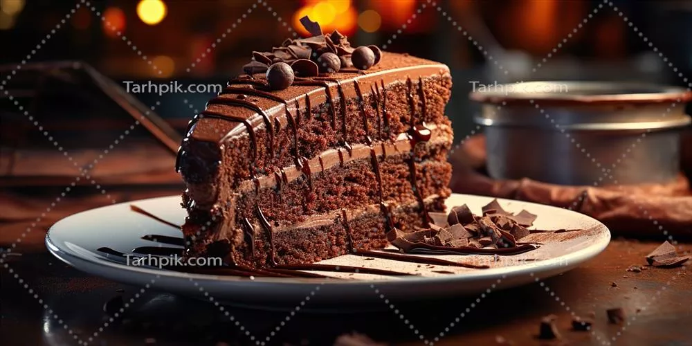 پای شکلاتی تولدی با طراحی هوش مصنوعی برای مهمانیهای شبانه