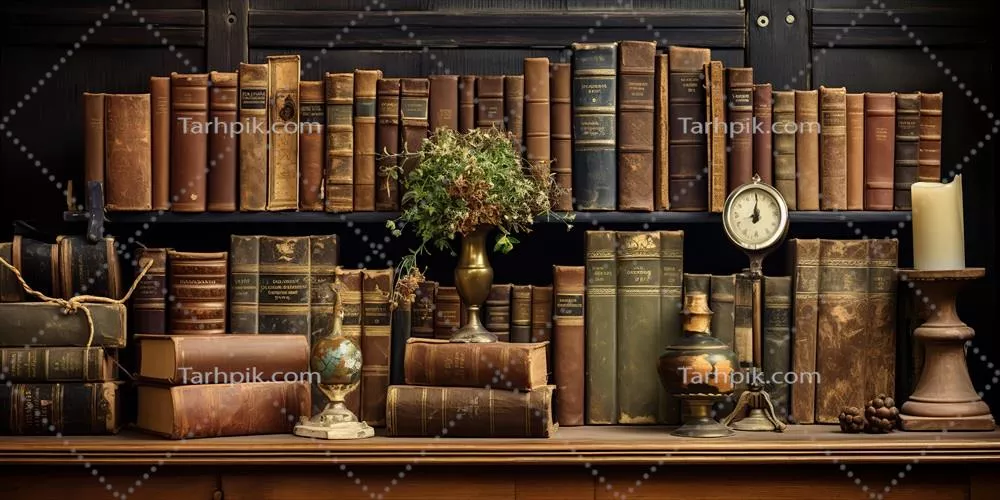 کتابهای قدیمی و وینتج از نسل هوش مصنوعی برای آموزش و علم
