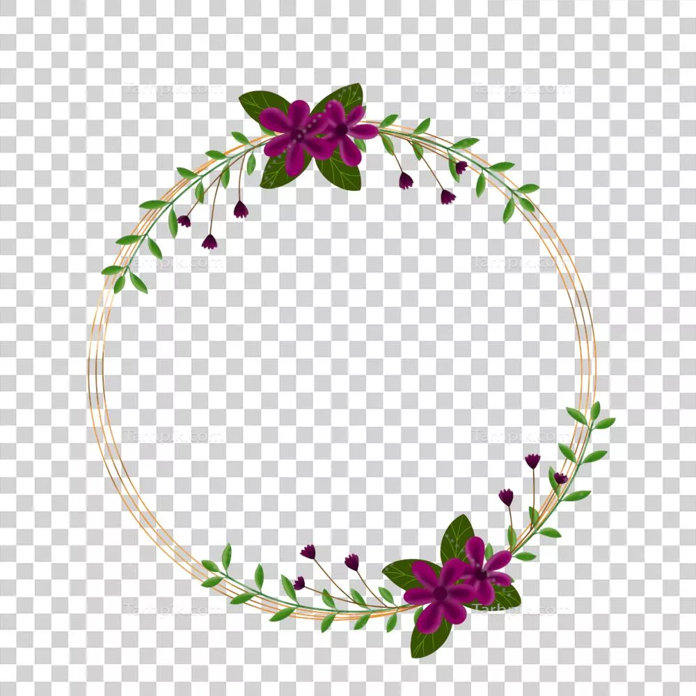 قاب دایره‌ای طلایی با طراحی زیبا و چشم‌نواز برای دکوراسیون