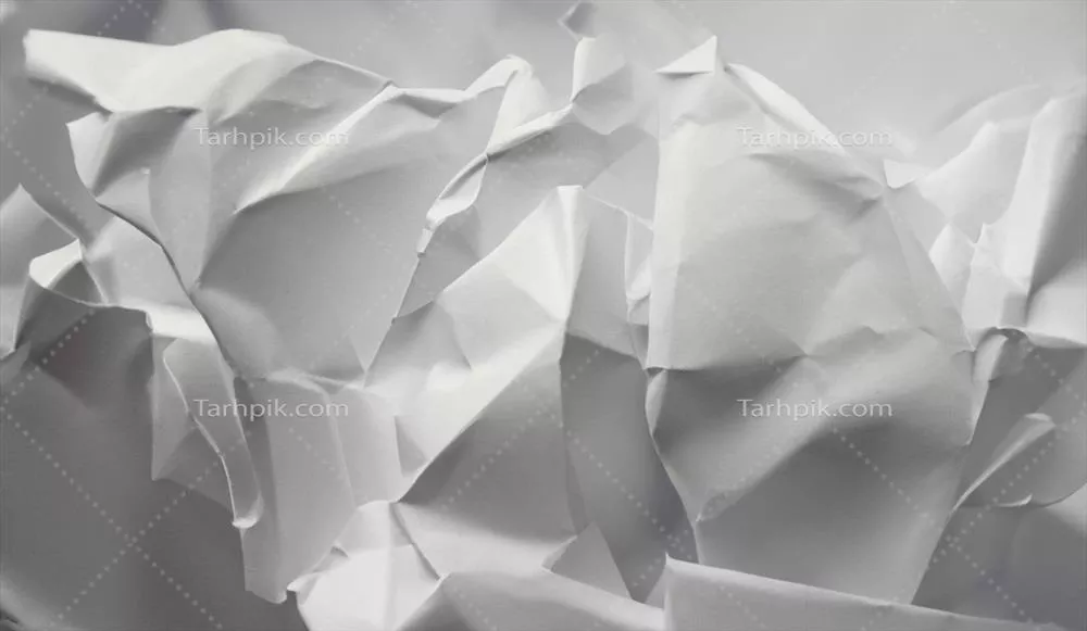 طراحی پسزمینه با بافت کاغذی چروک سفید برای فضاهای روشن