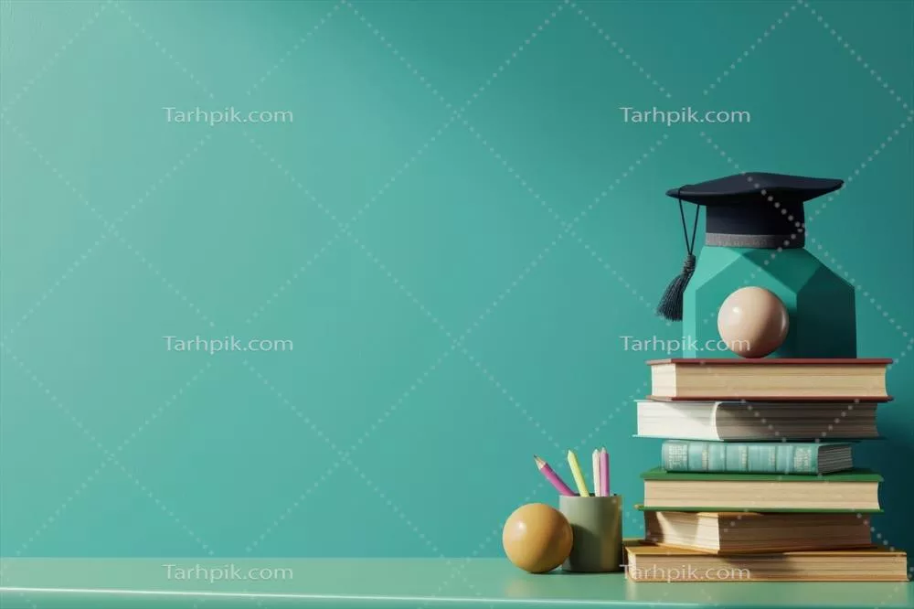 پوستر آموزشی تولید شده با هوش مصنوعی با فضای زیاد برای متن