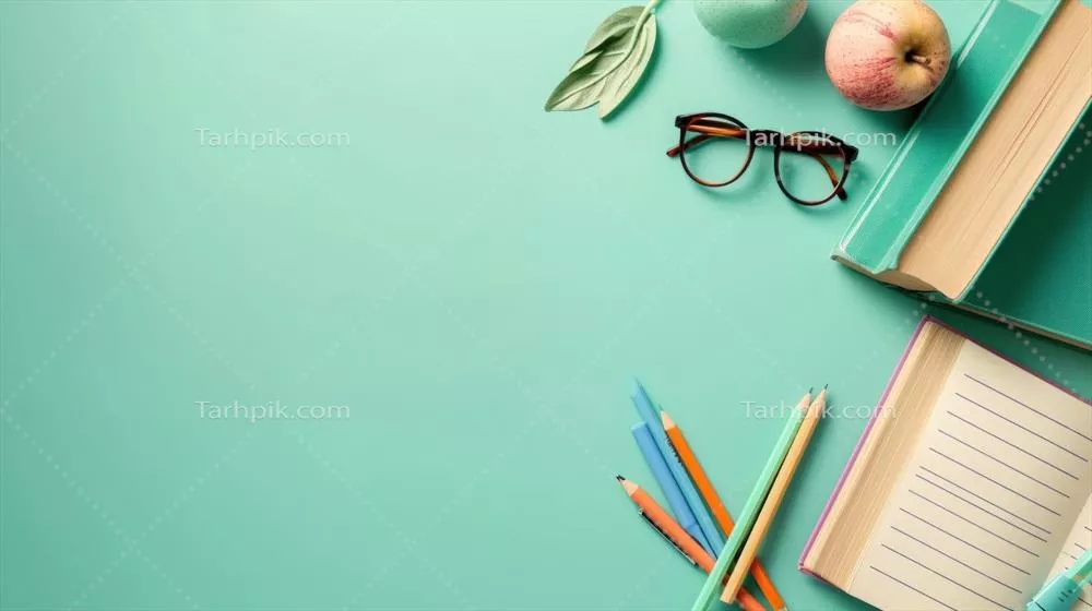 پسزمینه زیبا و آموزشی حاصل هوش مصنوعی با فضای خالی برای نوشته