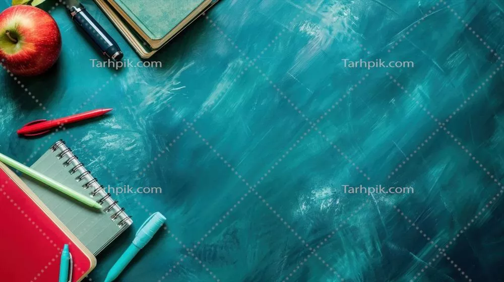 پسزمینه آموزشی زیبا و تولید شده توسط هوش مصنوعی با فضای خالی برای نوشتن