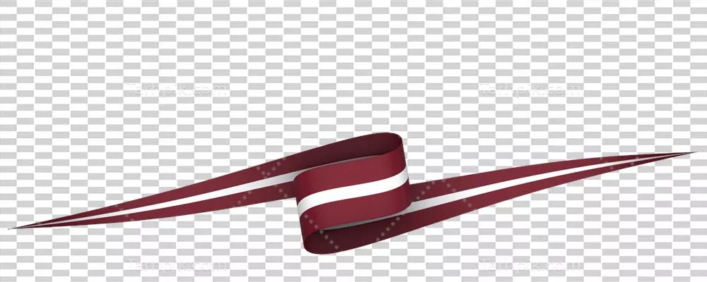 طراحی المان پرچم لتونی برای بنر روز استقلال ملی با ریبون