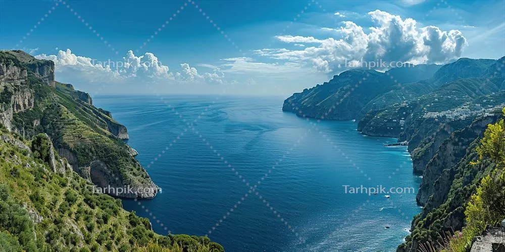 ساحل زیبای سواحل آمالفی در شبه جزیره سورنتو در ایتالیا، مقصدی رویایی برای تعطیلات