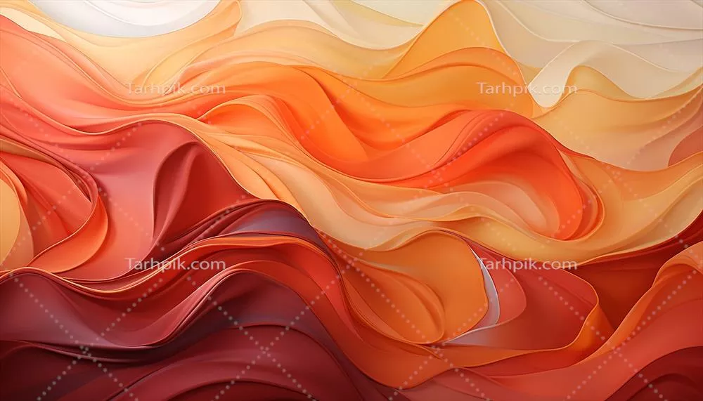 پشتزمینه انتزاعی تولیدشده با هوش مصنوعی با الگوی موج صاف در رنگهای زنده