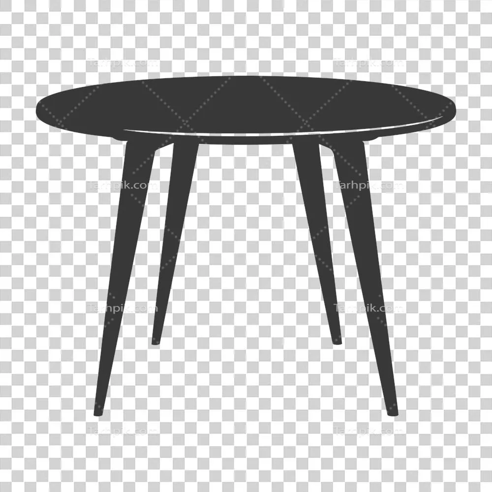 سیاه و سفید: طراحی ساده و شیک میز اسکاندیناوی با ردیابی سیاه