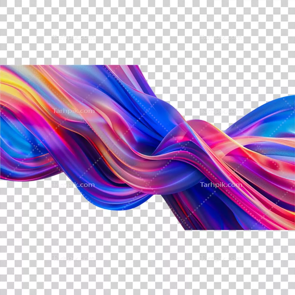 پس‌زمینه مچی رنگارنگ و پیچ‌خورده تولید شده توسط هوش مصنوعی