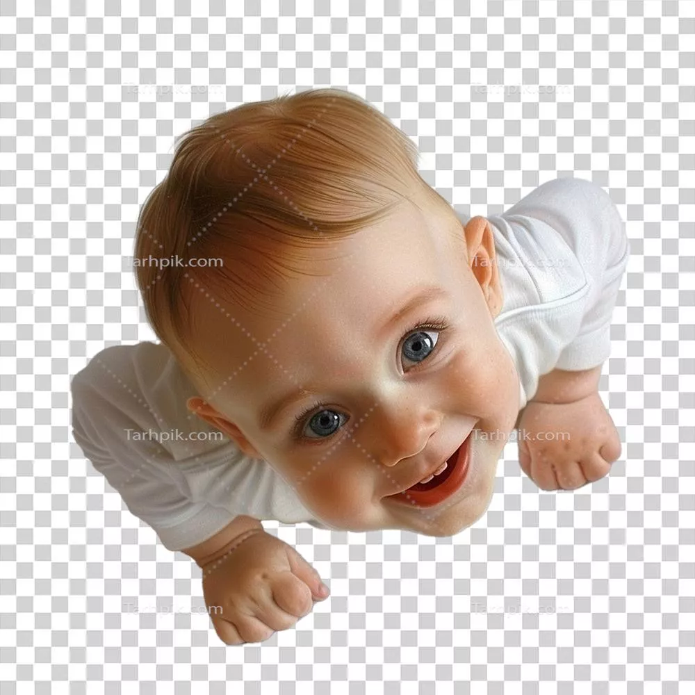 عکس بچه خوشحال با زمینه شفاف برای استفاده در طراحی‌ها و ارائه‌ها