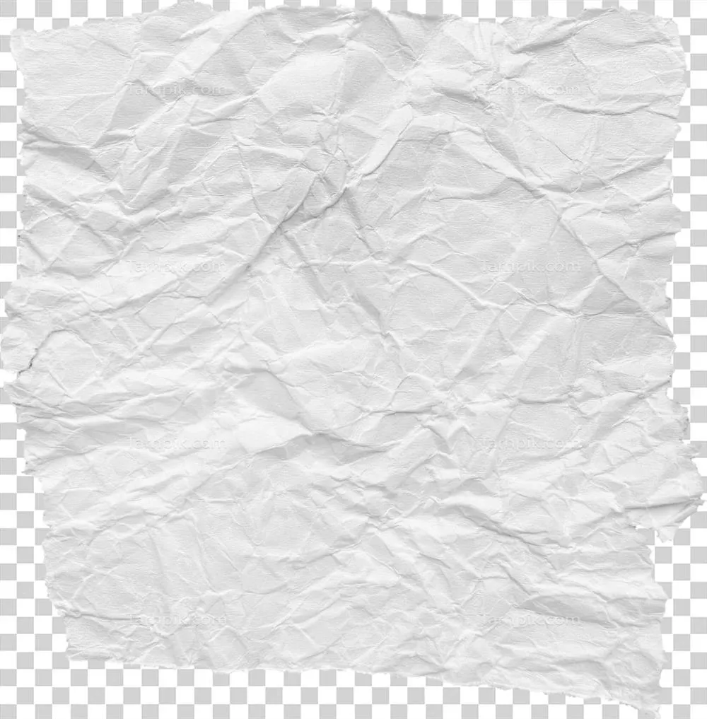 قطعه کاغذ سفید پاره و چروکیده با طراحی خلاقانه