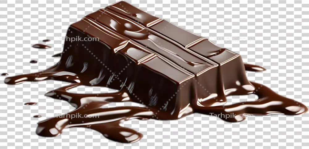 تصویر جذاب و خوشمزه از شکلات ذوب شده به سبک هوش مصنوعی