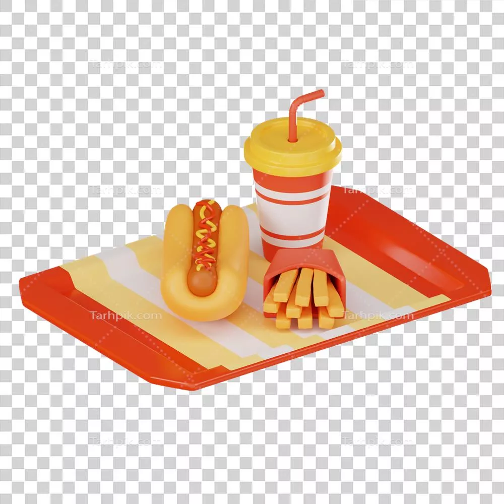 مدل سه بعدی هادوگ به عنوان نماد غذاهای سریع و فست فود