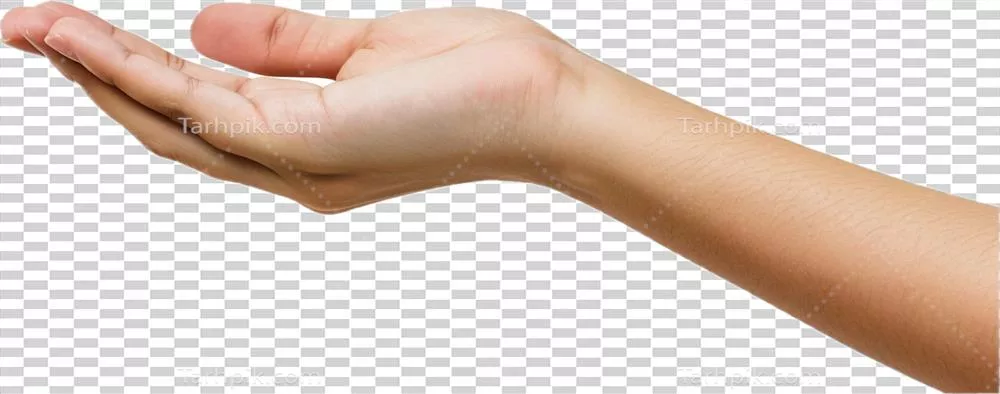 دست باز شده با کف دست رو به بالا - نماد کمک و حمایت