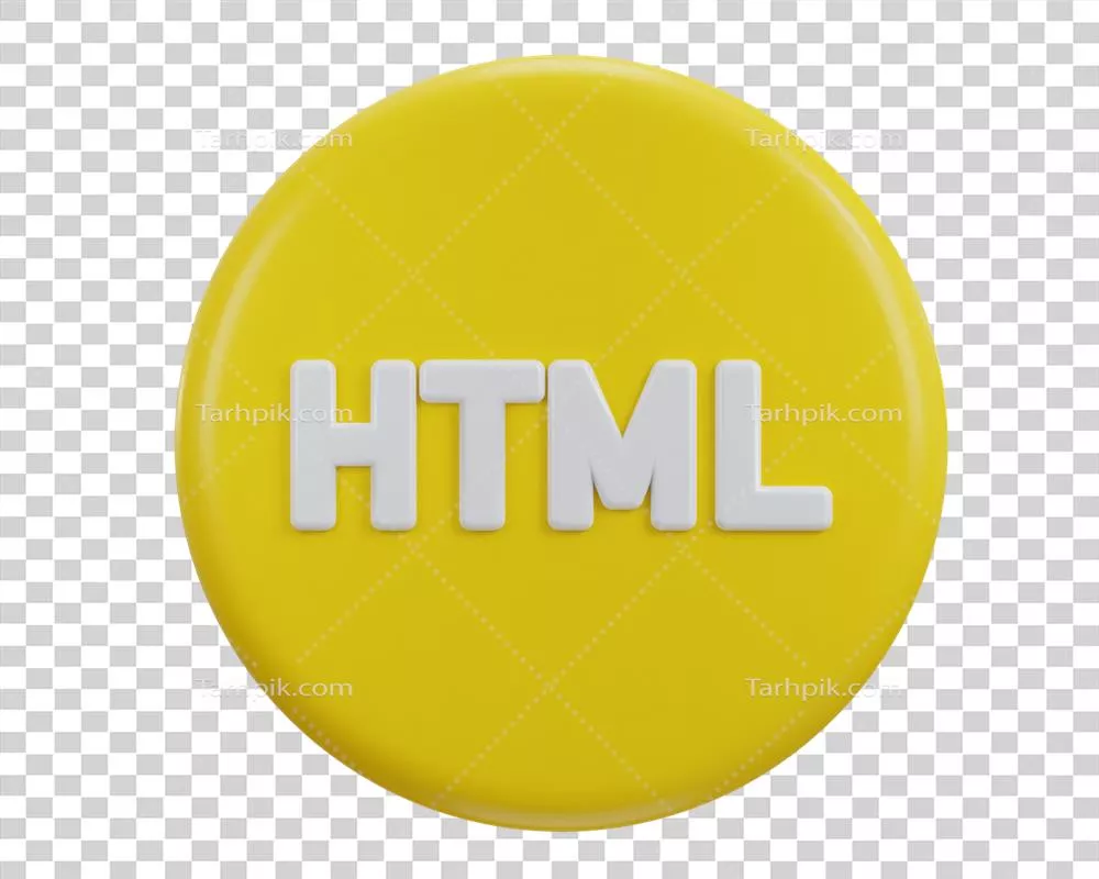 نمادهای 3D و HTML برای زبان های نرم افزاری در طراحی وب